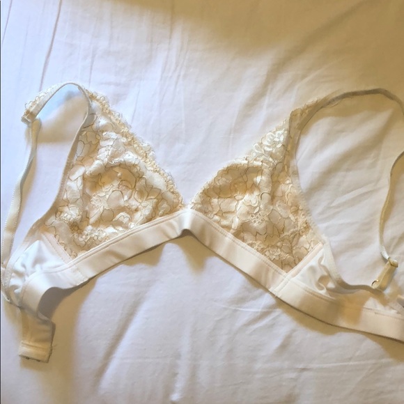 gold lace bralette